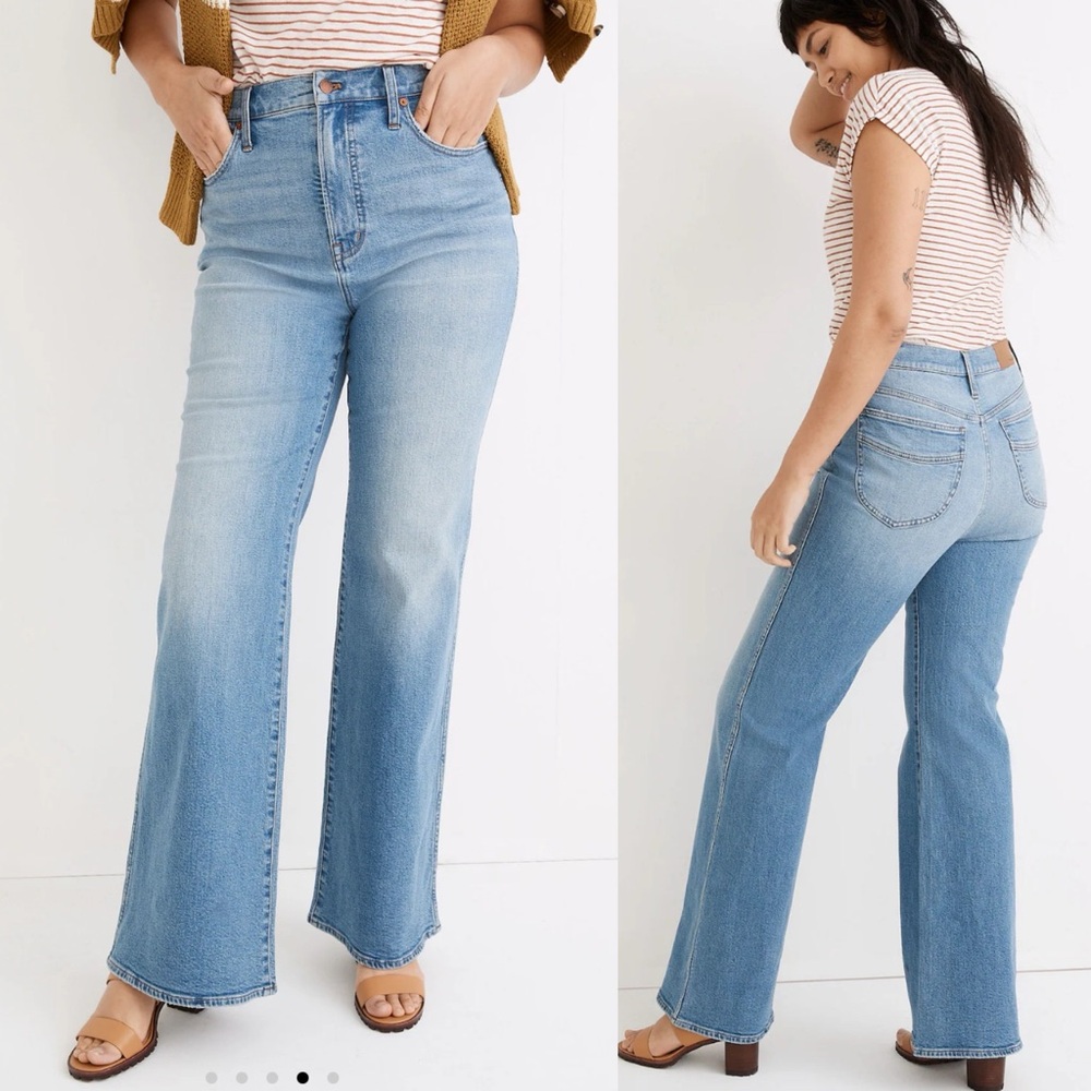 Madewell Light Blue Flare & Wide Leg Jeans
